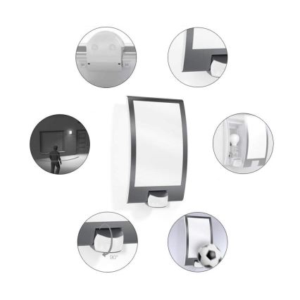 STEINEL 035709 - Utomhusbelysning med sensor L22 1xE27/60W/230V IP44
