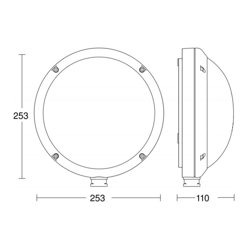 STEINEL 053079 - LED Utomhus vägglampa med sensor L330 LED/9W/230V 3000K IP44