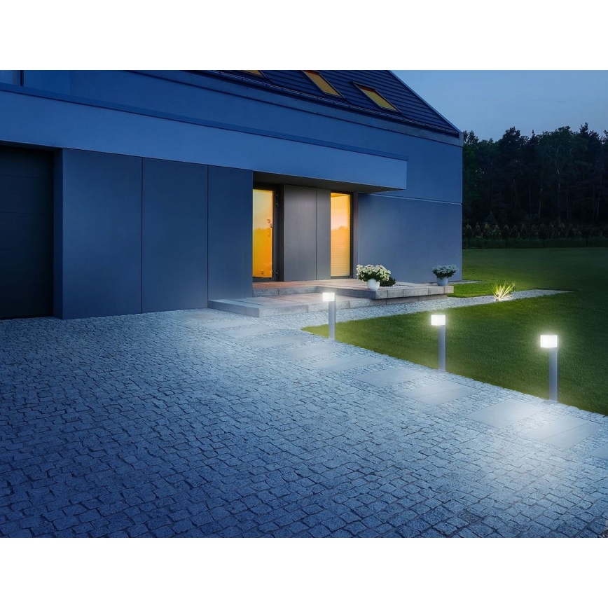 Steinel 055479 - LED ljusreglerad utomhuslampa med sensor CUBO LED/9,5W/230V IP44 antracit