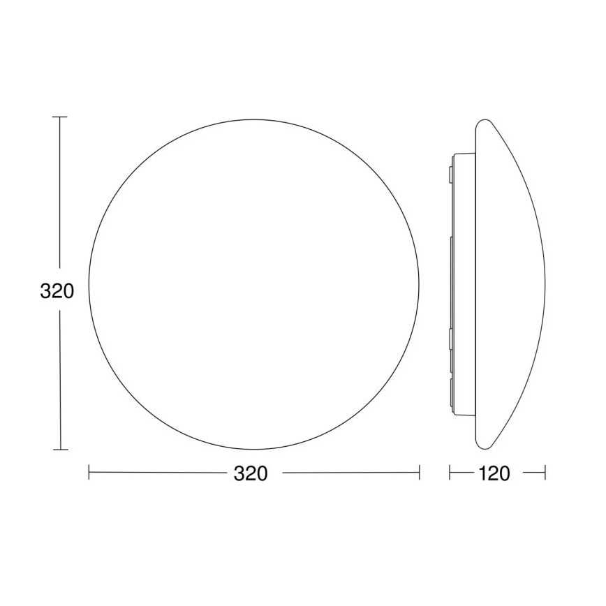 Steinel 056087-LED Badrum taklampa RSPROP2 LED/15,5W/230V 4000K IP54