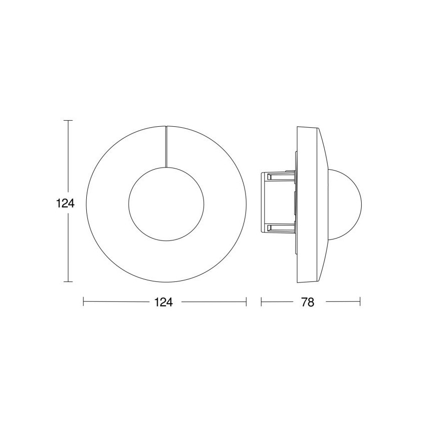 Steinel 057268 - Rörelsesensor IS 3360 DALI-2 IP20 rund vit