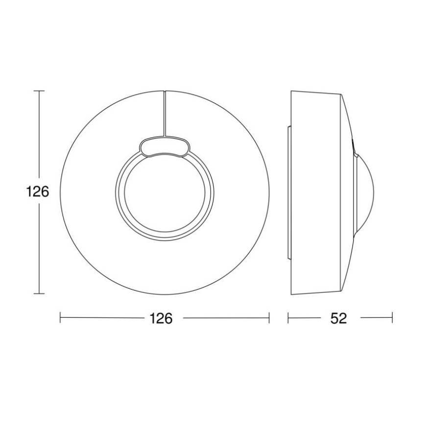 Steinel 057329 - Rörelsesensor HF 3360 DALI-2 IP54 rund vit
