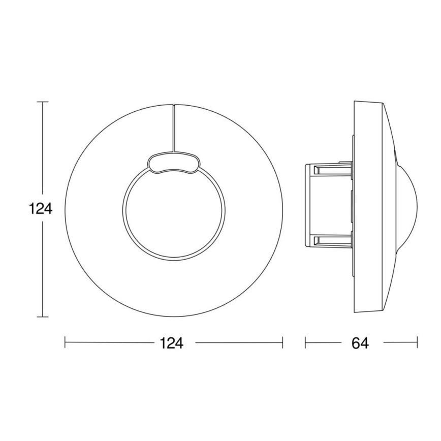 Steinel 057343 - Rörelsesensor HF 3360 DALI-2 IP20 rund vit