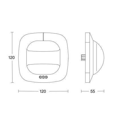 Steinel 057459 - Närvarodetektor Dual HF DALI-2 vit