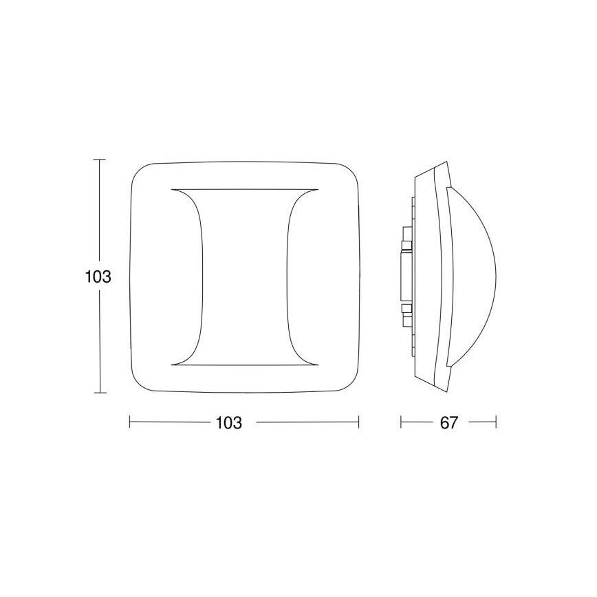 Steinel 058036 - Närvarodetektor Hallway KNX vit