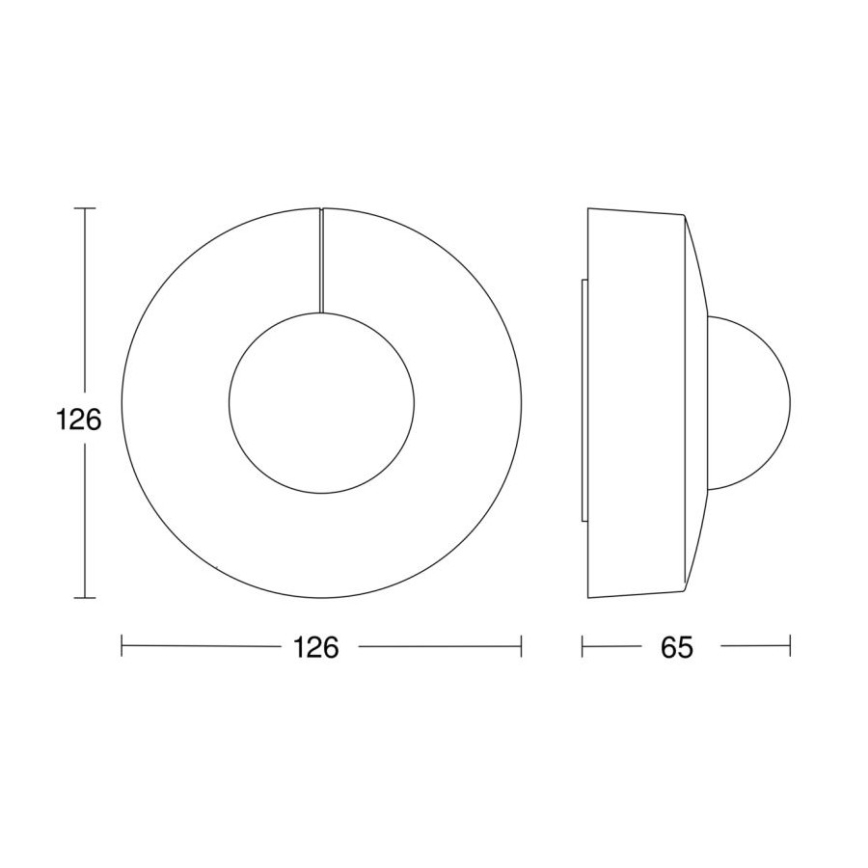 Steinel 058180 - Rörelsesensor IS 3360 V3 KNX IP54 rund vit