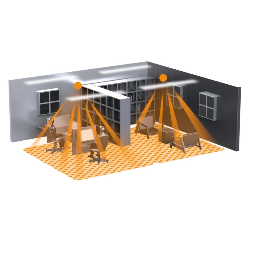Steinel 058494 - Närvarodetektor IR Quattro SLIM 4m V3 KNX vit