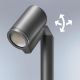 Steinel 058678 - Utomhus LED lampa  med skymningssensor  SPOT WAY 1xGU10/7,86W/230V IP44 antracit