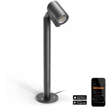Steinel 058678 - Utomhus LED lampa  med skymningssensor  SPOT WAY 1xGU10/7,86W/230V IP44 antracit 
