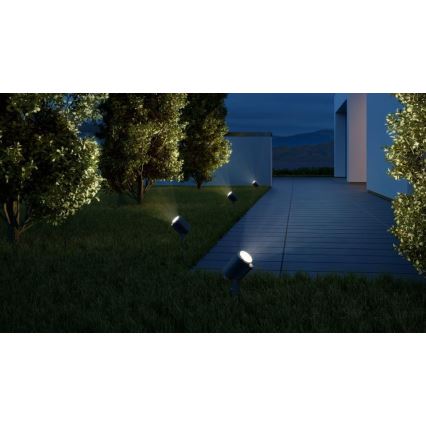 Steinel 058692 - Utomhus LED lampa  med skymningssensor  SPOT GARDEN 1xGU10/7,86W/230V IP44