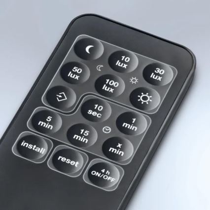 Steinel 059606 - Rörelsesensor SensIQ S IP54 svart + fjärrkontroll