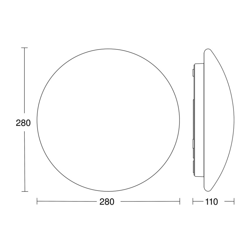 STEINEL 064815 - LED taklampa för badrum med sensor RS PRO LED/9,5W/230V 4000K IP54