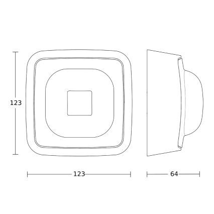 Steinel 064853 - Närvarodetektor IR QUATTRO HD-2 KNX V3.5