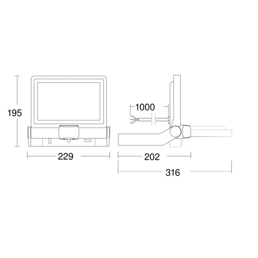 Steinel 065249 - LED Strålkastare med sensor XLED ONE LED/18,6W/230V IP44