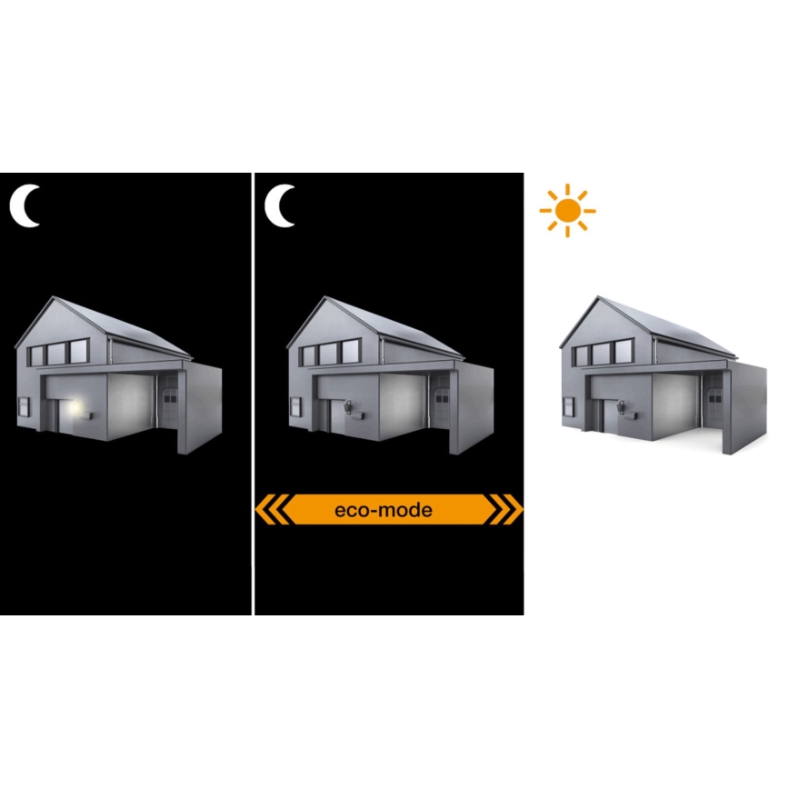 Steinel 065782 - Utomhus vägglampa  med skymningssensor  L 22 1xE27/60W/230V IP44 rostfritt 