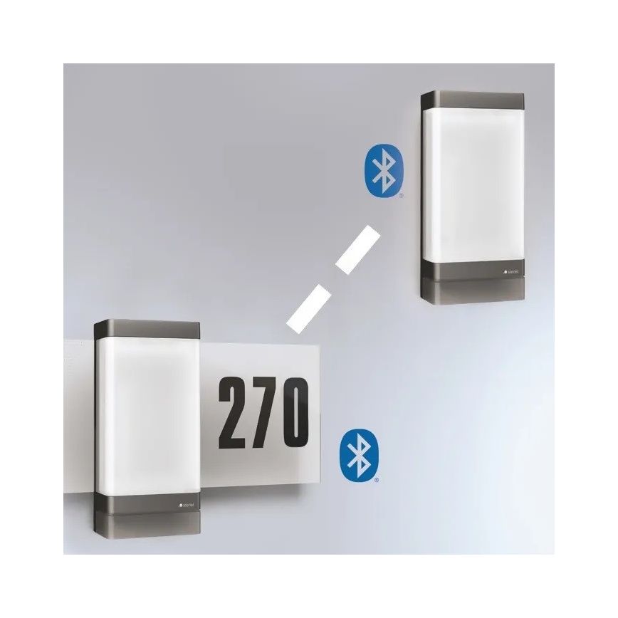 Steinel 067205 - LED husnummer med sensor L270SC LED/7,8W/230V IP44