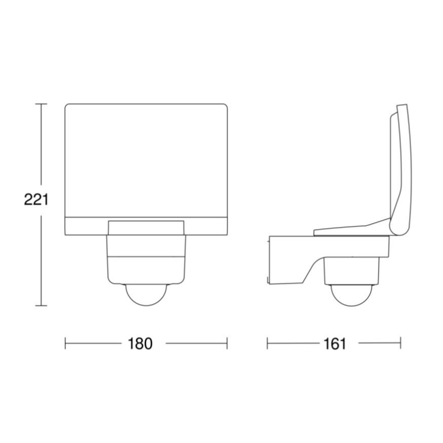 STEINEL 068066 - LED-reflektor med sensor XLED PRO LED/20W/230V IP44 3000K