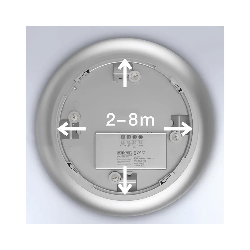Steinel 068196 - LED badrumsplafond med sensor DL Vario Quattro PRO S LED/14W/230V 4000K IP54