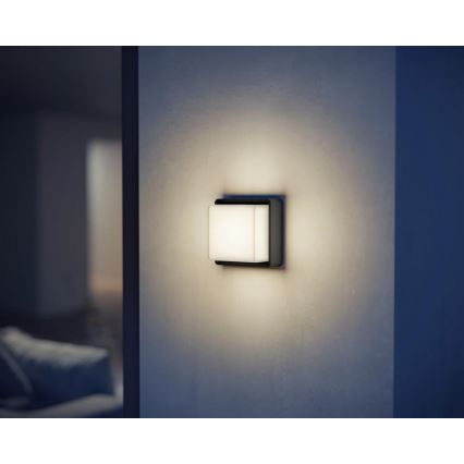 Steinel 078645- LED Utomhus vägglampa med sensor L 845 SC 9W/230V 3000K IP44 antracit