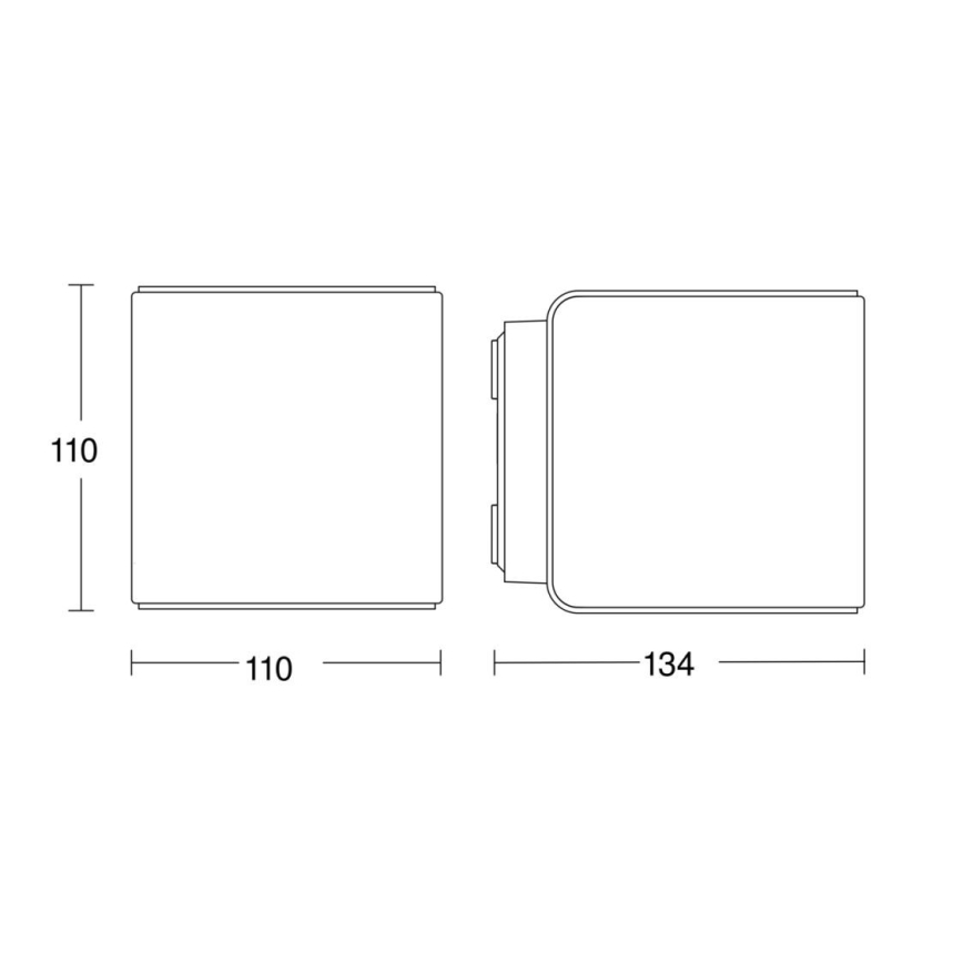 Steinel 079277 - LED Utomhus väggbelysning L840 C LED/9,1W/230V IP44 antracit
