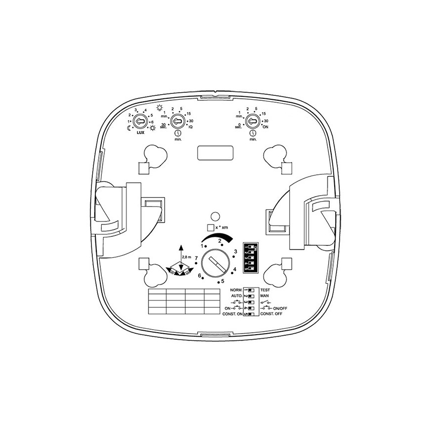 Steinel 079352 - Närvarodetektor IR Quattro 8m DALI-2 APC vit