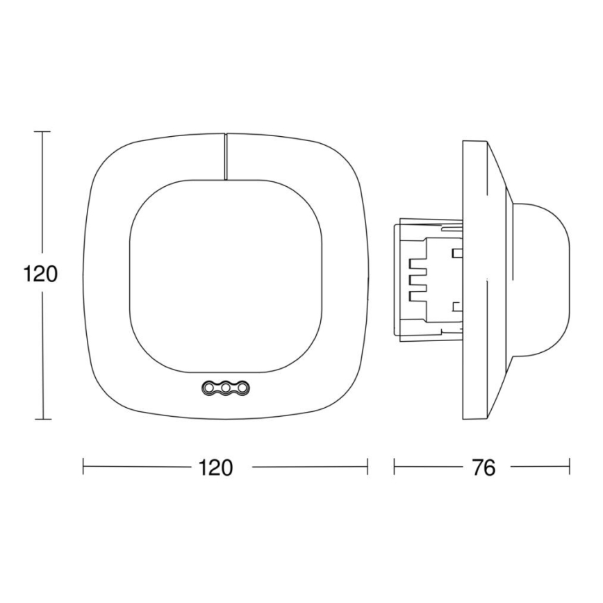 Steinel 079352 - Närvarodetektor IR Quattro 8m DALI-2 APC vit