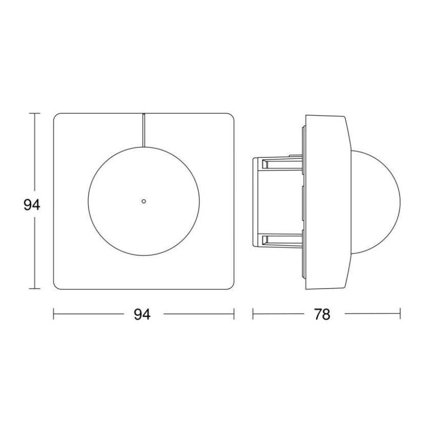 Steinel 079642 - Rörelsesensor IS 3360 KNX fyrkantig vit