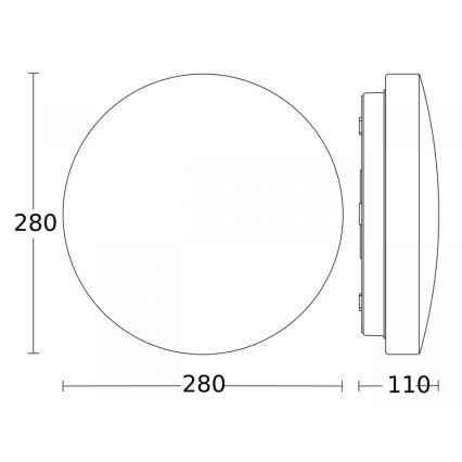 Steinel 079734 - LED taklampa med sensor RS 20 S LED/9,4W/230V 3000K IP44