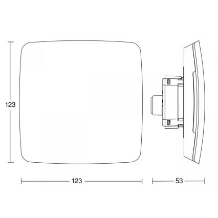 Steinel 084127 - Multisensor True Presence infälld V2 BT-IPD UP WS vit