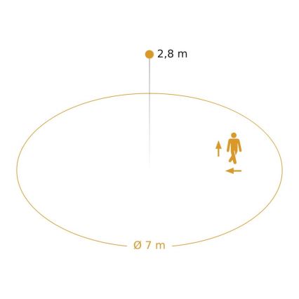 Steinel 085292 - LED Ljusreglerad utomhus upphängd taklampa med sensor RS PRO DL 200 SC LED/17,3W/230V 3000/4000/5700K IP54