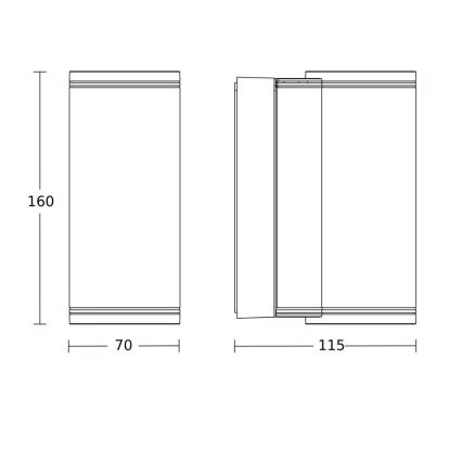Steinel 087753 - LED utomhusvägglampa 2xGU10/14,5W/230V L 940 IP44