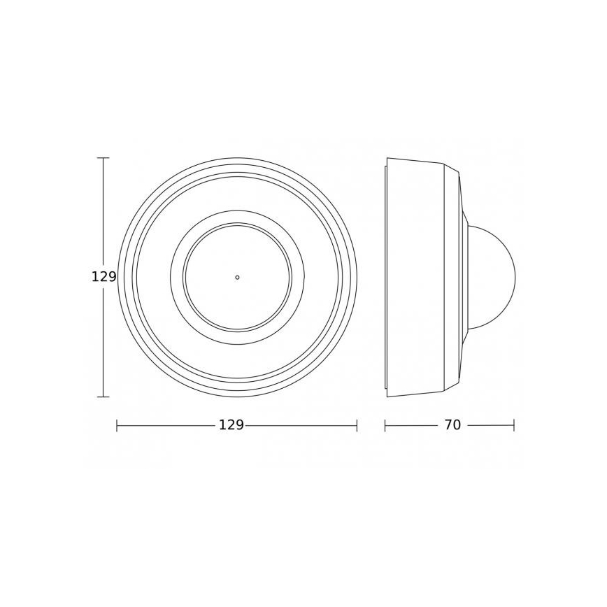 Steinel 087760 - Utomhuslampa med rörelsesensor MD-24 ECO COM1 360° IP54 vit