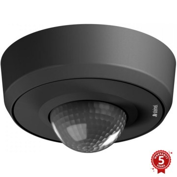 Steinel 087821 - Utomhuslampa med rörelsesensor med närvarosensor PD-24 ECO COM1 360° IP54 svart