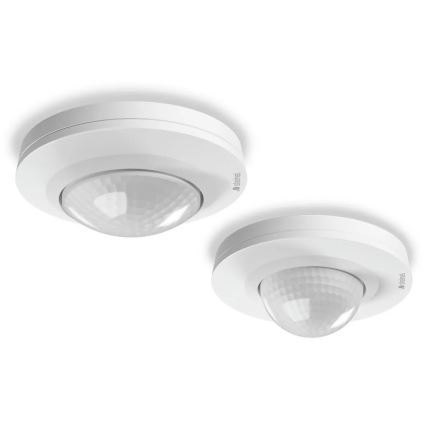 Steinel 087821 - Utomhuslampa med rörelsesensor med närvarosensor PD-24 ECO COM1 360° IP54 vit