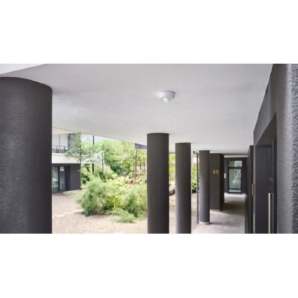 Steinel 088019 - Utomhuslampa med rörelsesensor med närvarosensor PD-24 ECO KNX 360° IP54 vit