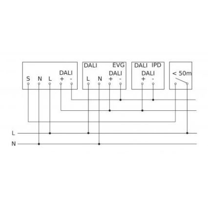 Steinel 088248 - Rörelsesensor infälld med närvarosensor PD-24 ECO DALI-2 360° svart