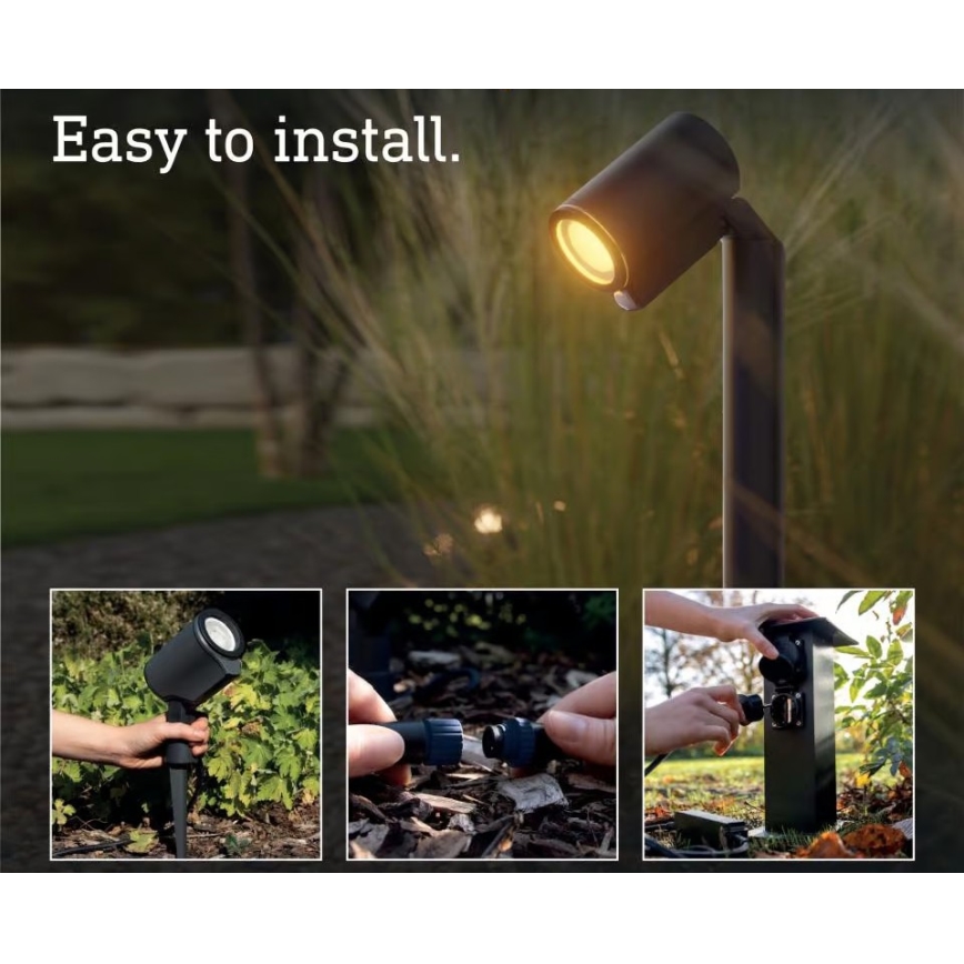 Steinel 089320 - LED RGBW utomhuslampa med sensor LED/7,9W/24V IP65