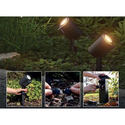 Steinel 089344 - LED RGBW utomhuslampa med sensor LED/7,9W/24V IP65