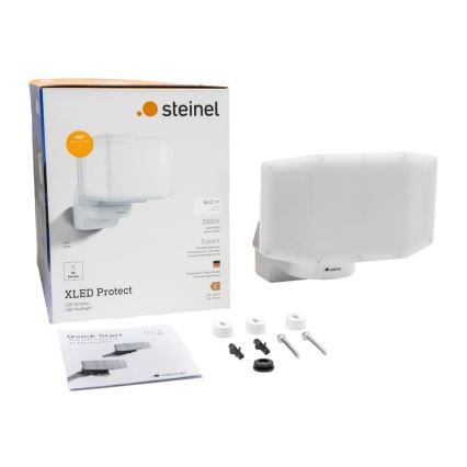 Steinel 090005 - LED strålkastare XLED PROTECT LED/13,6W/230V 3000K IP54 vit
