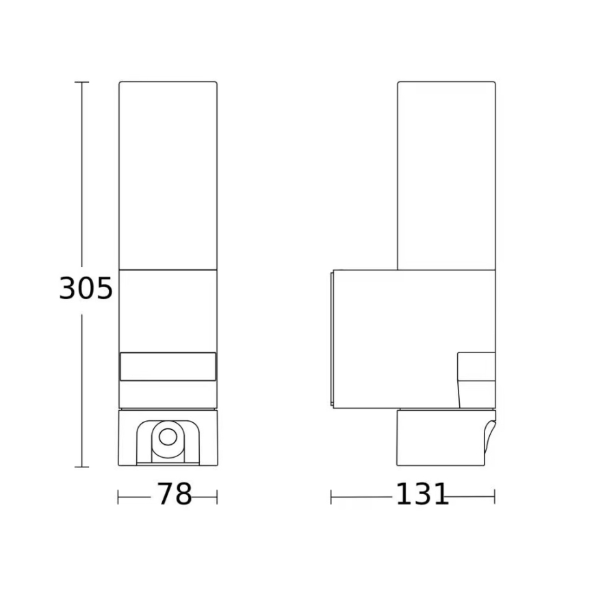 Steinel 092597 - LED utomhusarmatur med sensor och kamera L 620 LED/13,5W/230V IP44