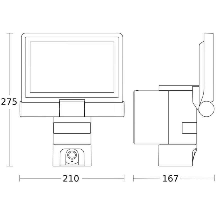 Steinel 092603 - LED-strålkastare med rörelsesensor och kamera LED/21W/230V IP44