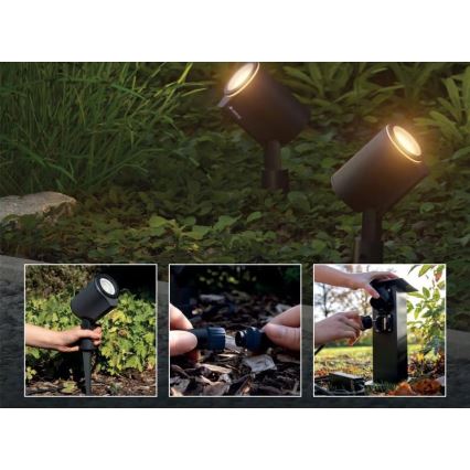 Steinel 093907 - Grundset LED RGBW 2x utomhuslampa LED/7,8W/24V IP65