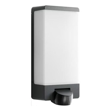 Steinel 094263 - Husnummerskylt med sensor 1xE27/15W/230V L 14 S IP44