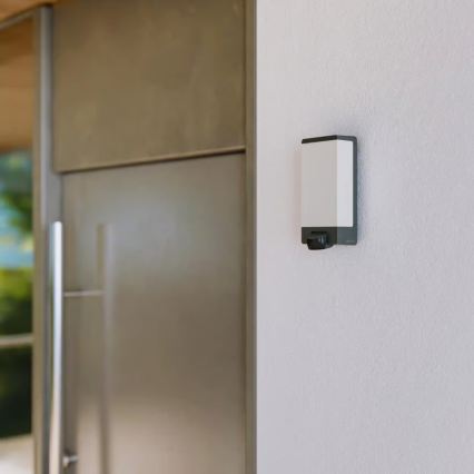 Steinel 094263 - Husnummerskylt med sensor 1xE27/15W/230V L 14 S IP44