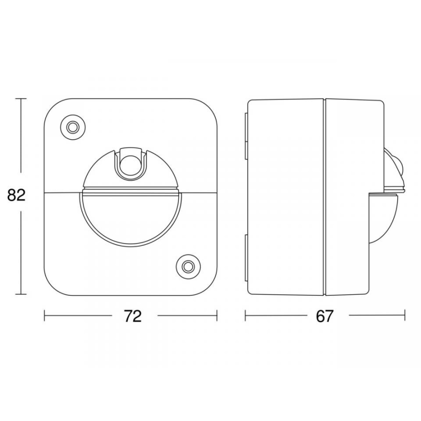 STEINEL 66048 - Infraröd sensor för utomhusbruk IR 180 AP 180° IP54 vit