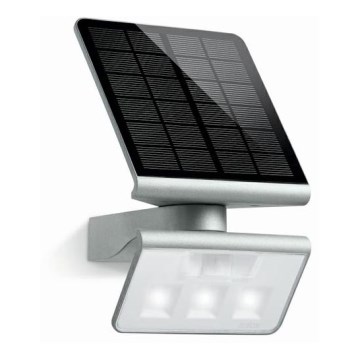 STEINEL 671013 - Solcell LED-strålkastare XSolar L-S 1,2W/LED silver IP44 2500 mAh