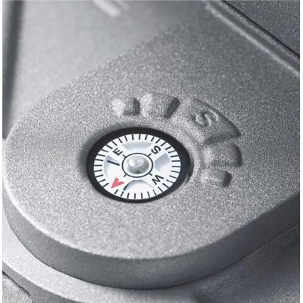 STEINEL 671211 - Solcellsdriven LED-sensorstrålkastare XSolar GL-S 0,5W/LED silver IP44 2500 mAh