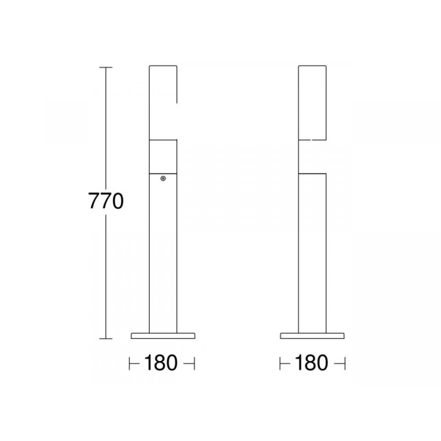 STEINEL 69469 - LED-lampa för utomhusbruk GL 65 LED/8,5W/230V IP44 3000K antracit