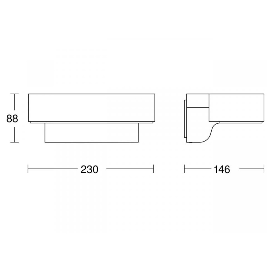 STEINEL 87555 - LED Utomhus vägglampa med sensor L 800 SC LED/7,5W/230V IP44 silver