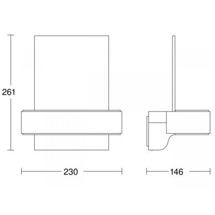 STEINEL 87579 - LED husnummer med sensor L 820 SC LED/9,8W/230V IP44